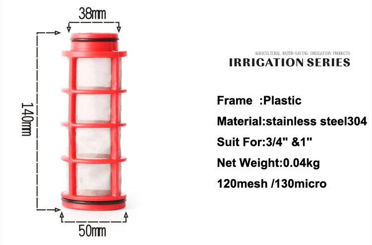 NuoNuoWell экран 3/4 ''1'оросительный фильтрующий элемент Сменная сетка из нержавеющей стали для полива сада водяной насос фитинги