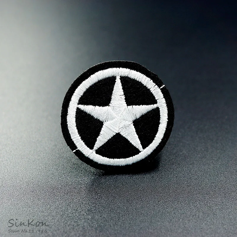 

Star (Size:3.4X3.4cm) DIY Iron On Patch Embroidered Applique Sewing Label Clothes Stickers Apparel Accessories Badge