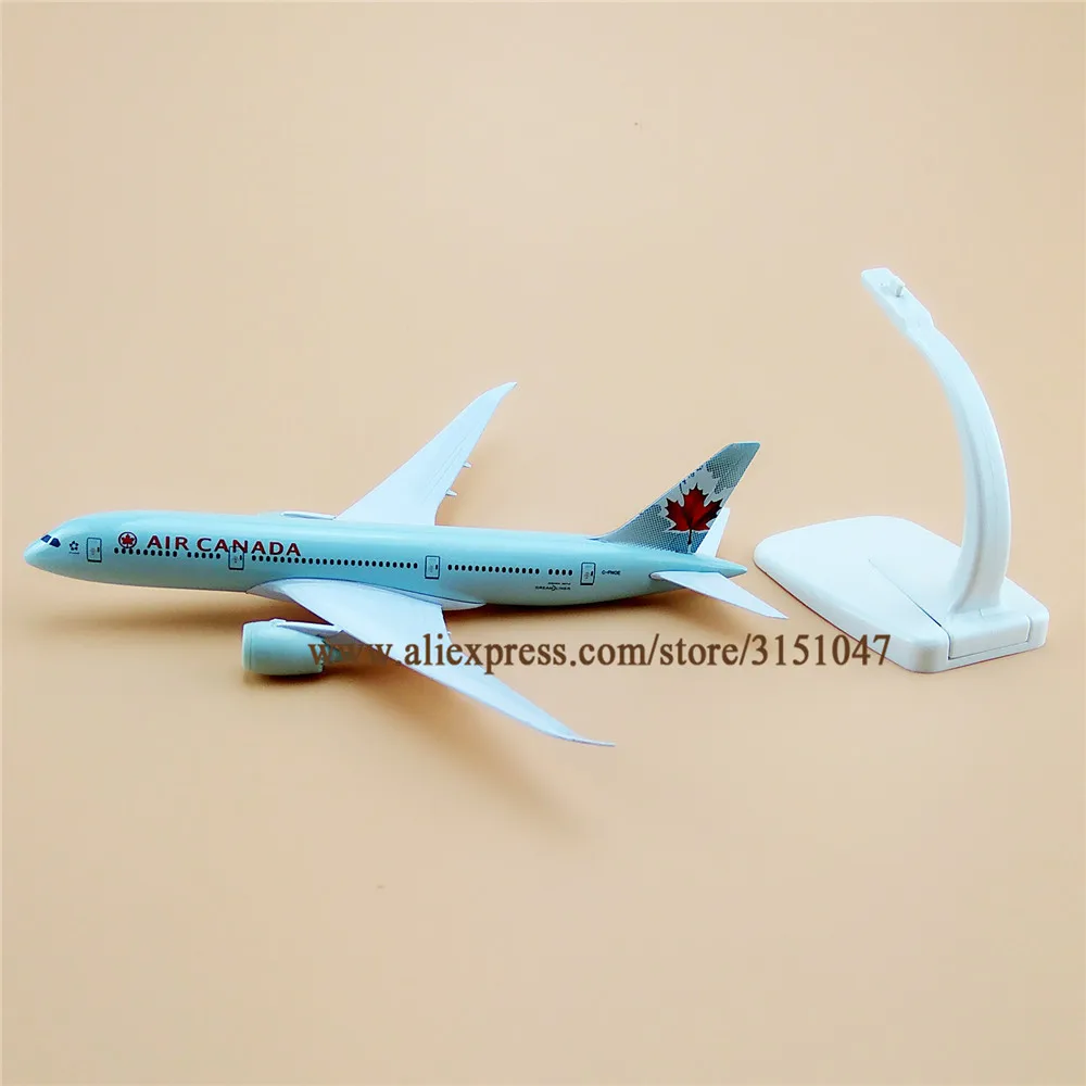 20 см Air Канада B787 Boeing 787 модель самолета сплав металла литья под давлением Airways