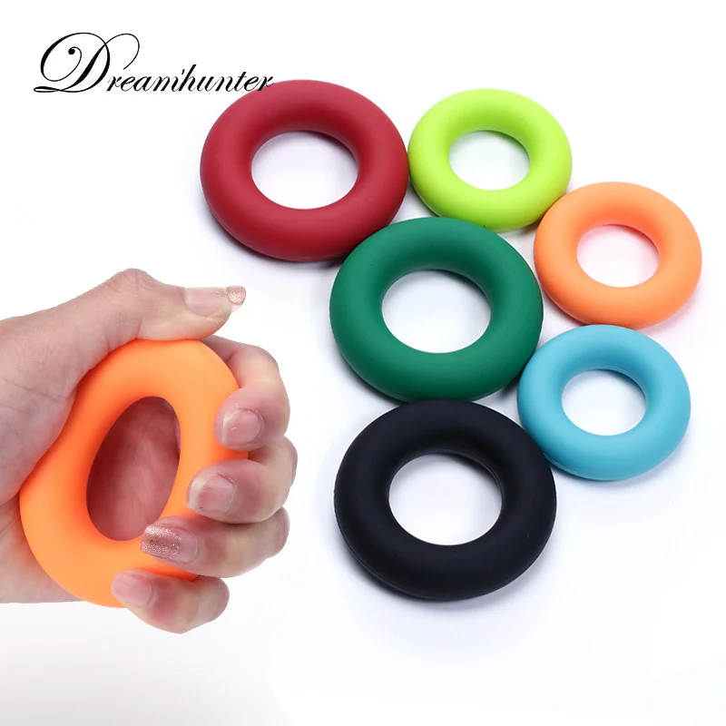 

Silicone Outdoor Strength Training Equipment Gym Fitness Hand Expander Muscle Exerciser Grip Wrist Finger Ring 50 40 LB