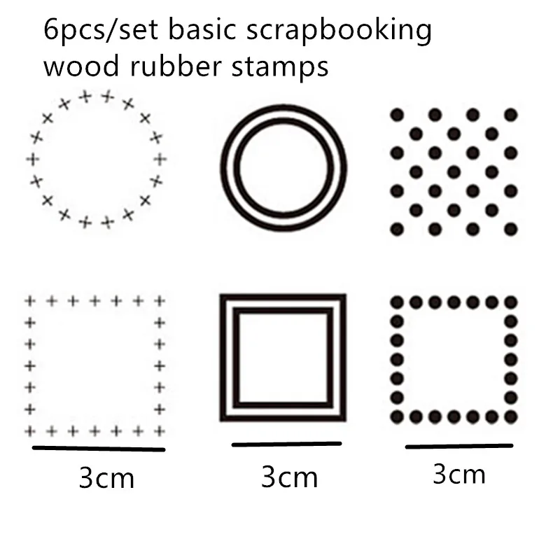 6/8 шт. геометрический деревянный набор штампов основные каучуковое дерево штамп ремесло знак Печать на английском языке набор «сделай сам» для Скрапбукинг карты слесарный альбом декор - Цвет: 6pc basic 1
