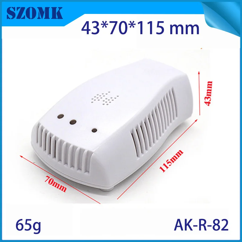 

1 piece, 43*70*115mm temperature and humidity plastic enclosure for electronics project plastic pcb enclosure control box