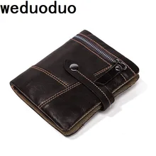 Weduoduo New Men Wallets Male Purse Genuine Leather Wallet with Coin Pocket Short Credit Card Holder Wallets Men Leather Wallet Weduoduo New Men Wallets Male Purse Genuine Leather Wallet with Coin Pocket Short Credit Card Holder Wallets Men Leather Wallet