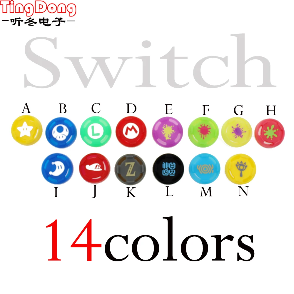 

TingDong Silicone Analog Thumb Stick Grips Caps For Nintend Switch NS JoyCon Controller Sticks Cap Skin for Joy Con Cover