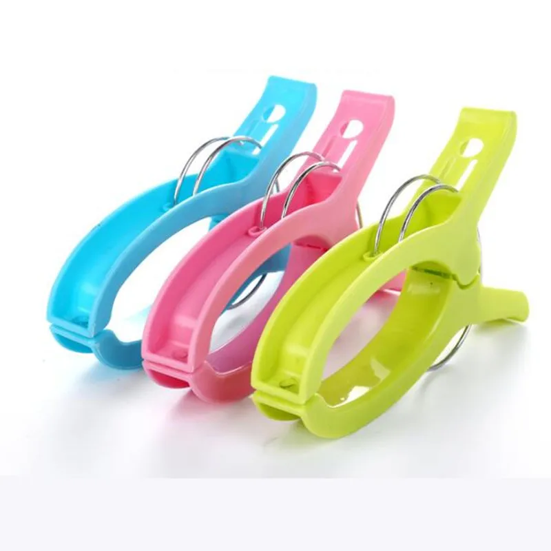

Clothes Pegs Large Plastic Hangers Racks Beach Towel Clips Quilt Bed Sheets Drying Strong Windproof Clip 16*2.5CM