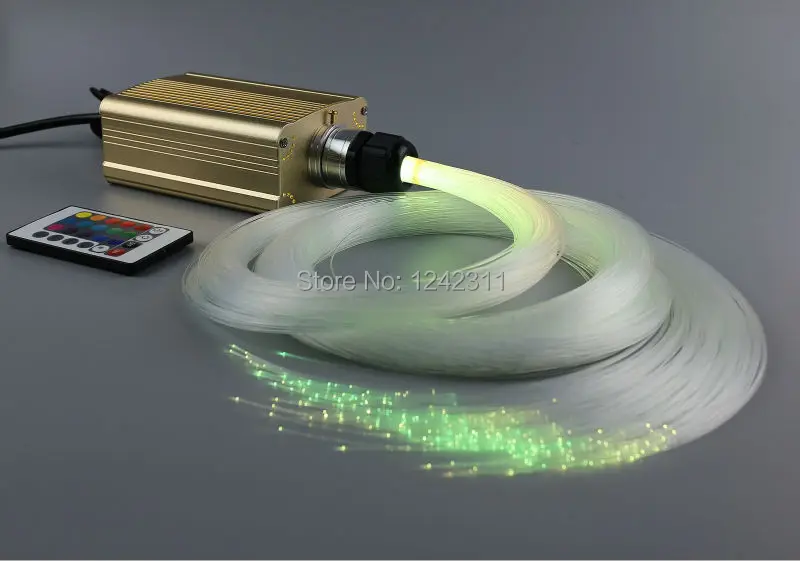 DIY stars fiber optic light kit RGB Led light source + 0.75mmx4mx280pcs optical fibers for room decoration night lighting