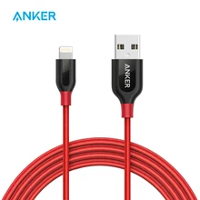 Anker PowerLine+ Lightning Cable,Durable and Fast Charging Cable,Double Braided Nylon,for iPad,iPhone Xs/XS Max/XR/X/8/8Plus etc