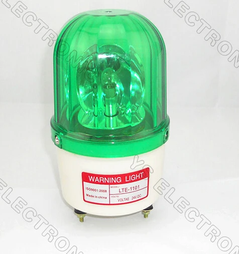 LTE-1101J DC/ AC12V-380V Bulbs Rotary Warning Lamp with Sound Visual Alarm Indicator Emergency Strobe Light Beacon Tower Signal
