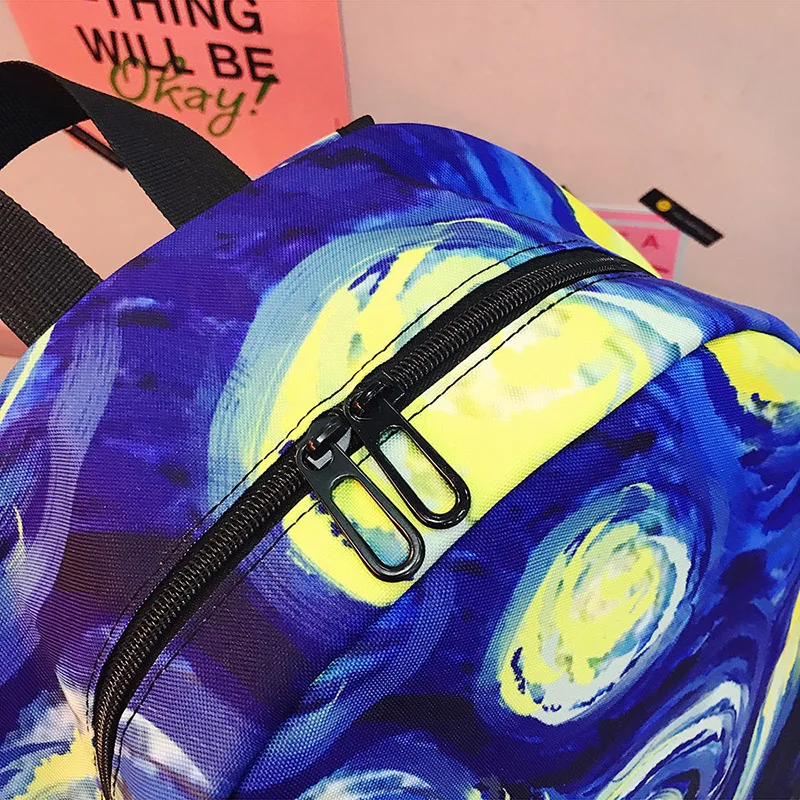 Menghuo Brand 2017 Daily Women Backpack for School Teenager Girls Boys Full Printed Nylon Travel Backpacks Casual Bags Mochilas (16)