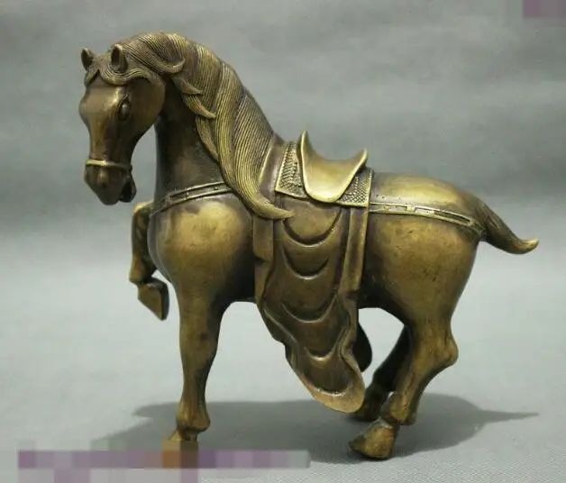 Song Voge Gem S6848 7 East Culture Old Chinese Fengshui Tang Song Voge Gem S6848 7 East Culture Old Chinese Fengshui Tang Dynasty Bronze Horse Statue Sculpture Free Shipping
