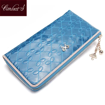 

Women Casual Clutch Patent Leather Party Day Clutches Band Handbag For Long Ladies Evening Bag With Card Holder Mobile Phone