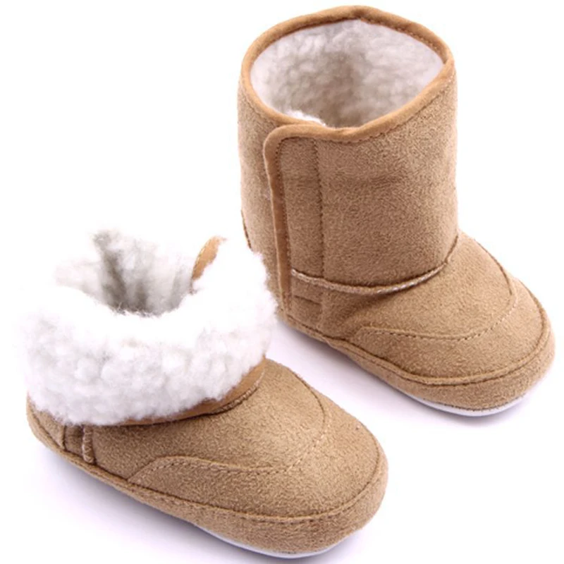 

New Christmas Baby Shoes Warm Winter Ankle Snow Boots Infant Newborn Toddler Shoes Anti-skid Boys Girls Shoes First Walkers