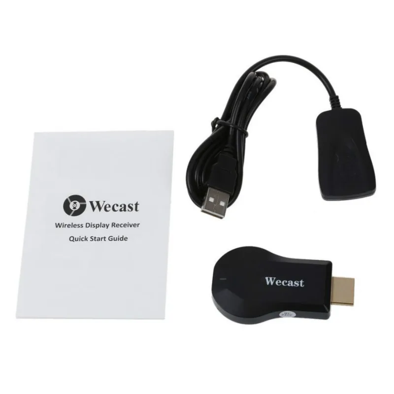 Wecast C2+ Miracast DLNA беспроводной WiFi Дисплей ТВ ключ HDMI потоковый медиаплеер Поддержка зеркального отображения Android Systerm