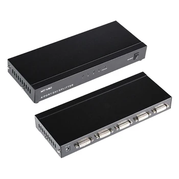 

4 way 1080P DVI Video Splitter Box Distribution 1 in 4 out Multiple Video Display