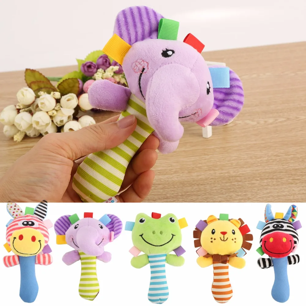 

New Infant Toys Baby Multifunctional Hand Bell With Rattle Tinkle Animals Doll Oyuncak 0-12 Months Brinquedos