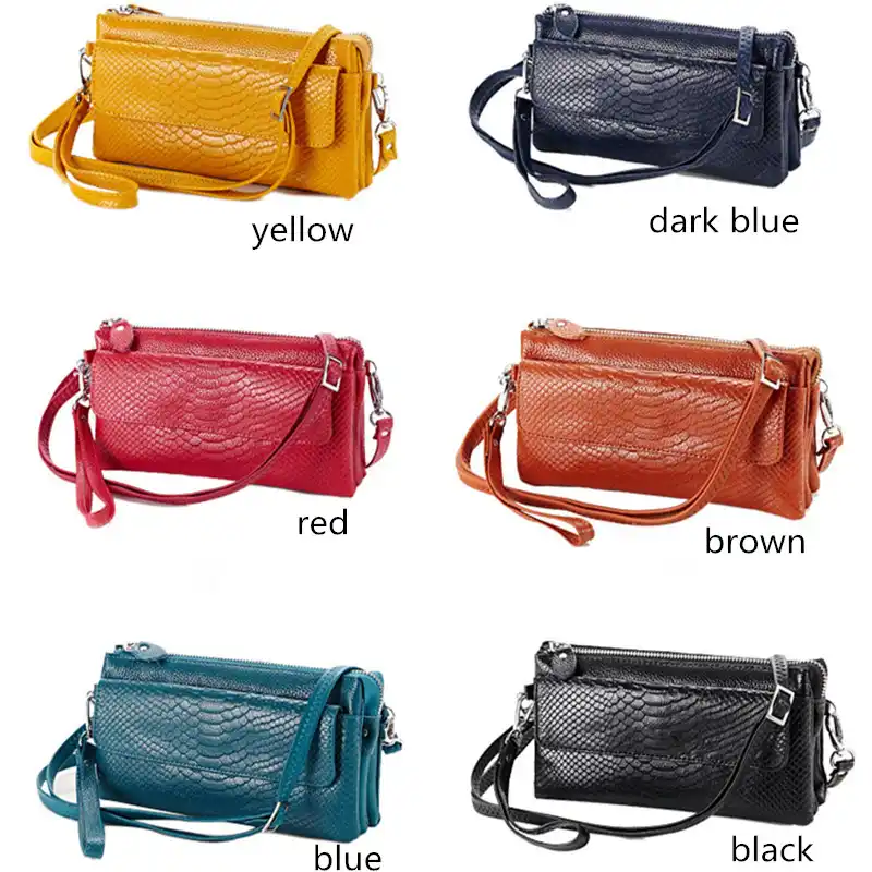 small yellow clutch bag