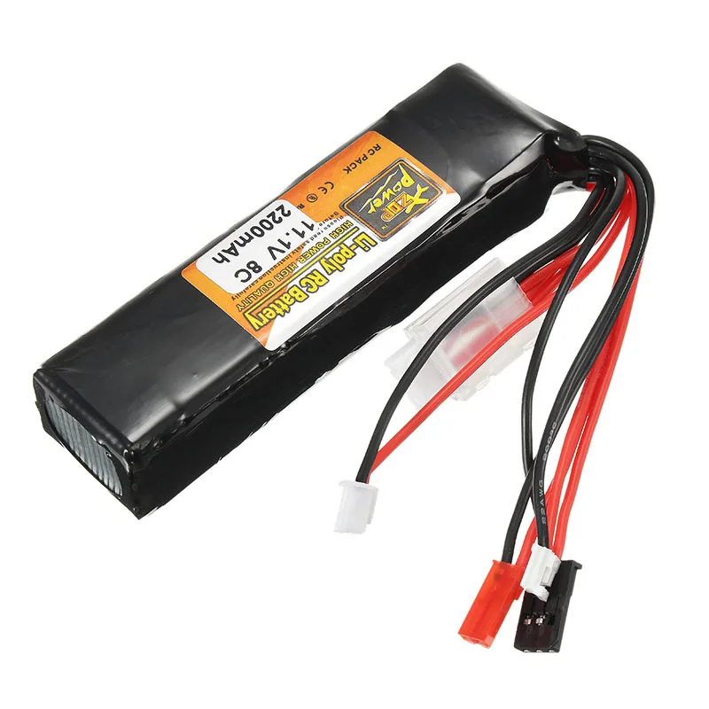 Новая ZOP мощность 11,1 V 2200mAh 3S 8C Lipo батарея JR JST FUBEBA вилка для батарейки для передатчика на запчасти для радиоуправляемого вертолета Accs