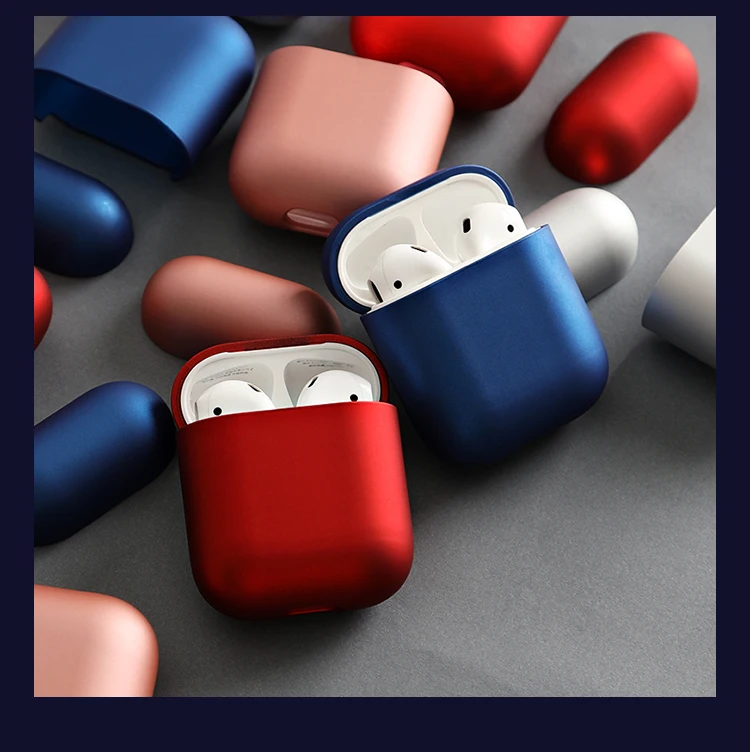 Роскошный Жесткий чехол для наушников из поликарбоната Apple Airpods ударопрочный Air