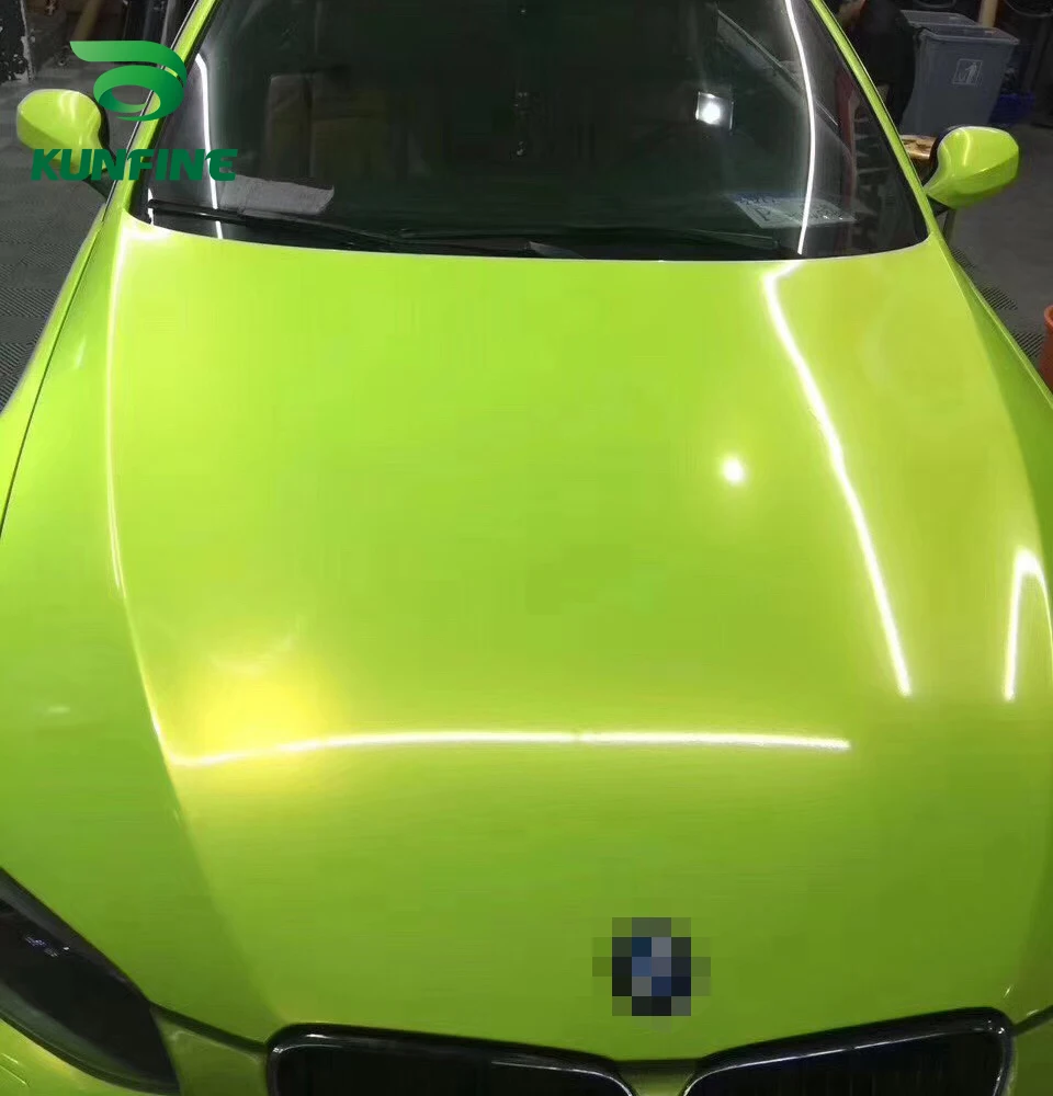 Car Vinyl film Body Sticker Car sticker Dream gold Sprout green (5)