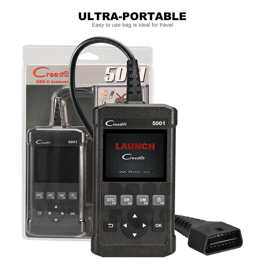 Автомобиль DIY сканер Старт CReader 5001 OBD2 считыватель кодов считывание информации об