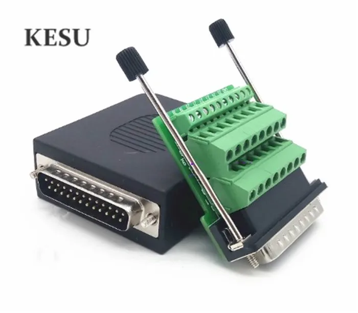 Высококачественный DB25 D-SUB 25Pin 25-контактный штекер и Женский Разъем Клеммная