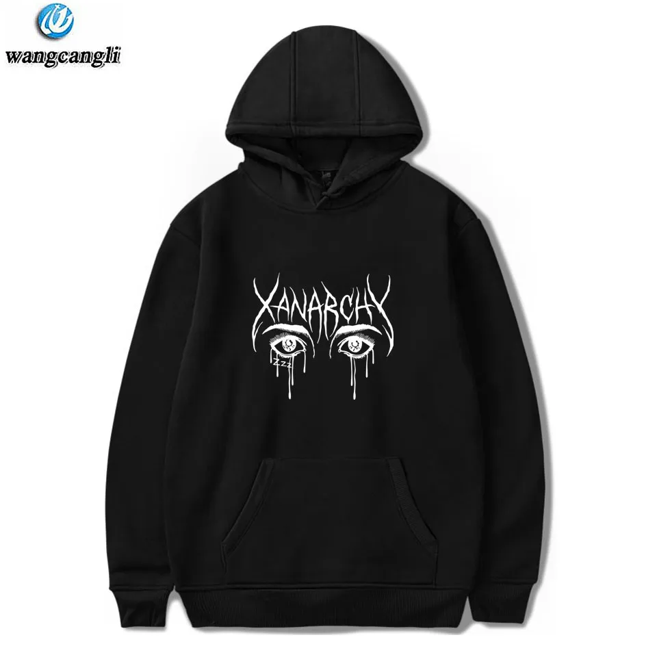 

Lil xan Xanarchy Hoodies and Sweatshirts Autumn Winter Hip Hop Mens Hoodie Pullover Harajuku Fashion Sweatshirt Lil xan Xanarchy