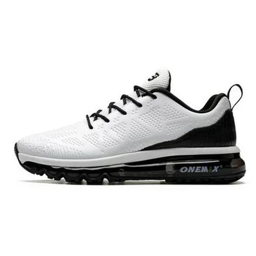 ONEMIX кроссовки для бега, мужской светильник, weighta Air 95, кроссовки с сеткой, дышащие, для прогулок, беговые кроссовки, Max 270, спортивная обувь - Цвет: White Black-1118D