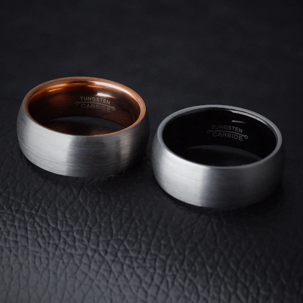 Drawing tungsten steel couples ring tide male character rings