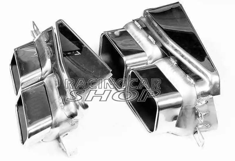 Для BMW F01 F02 730 740i 740Li 750i 750L замена на 760 высокое качество QUAD хромированные выхлопные трубы наконечники набор 2010UP