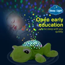 DODOELEPHANT LED Luz de La Noche Luminosa Bebé De Peluche Juguetes De Peluche W/Música Lámpara de La Estrella Del Proyector Dormir Juguetes Para Niñas