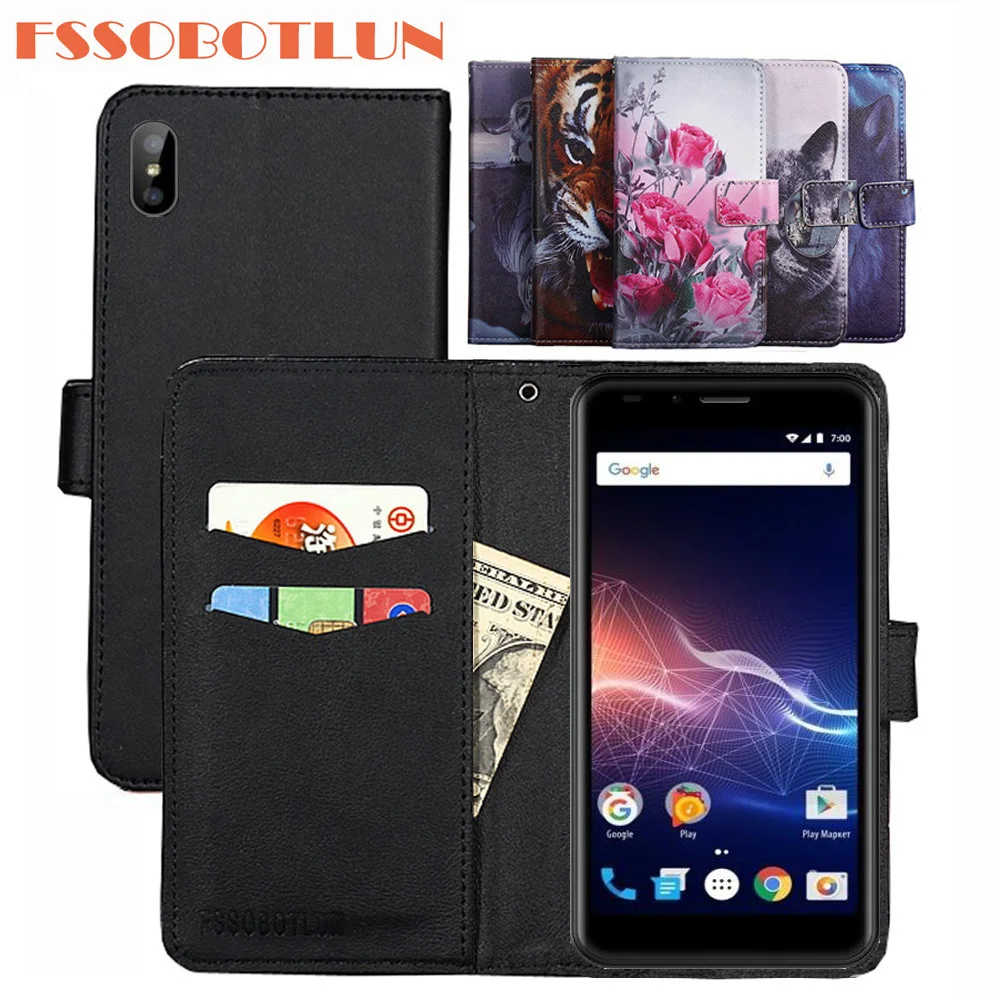 

FSSOBOTLUN For Vertex Impress Click Case PU Leather Retro Flip Cover Shell Magnetic Fashion Wallet Cases Kickstand Strap