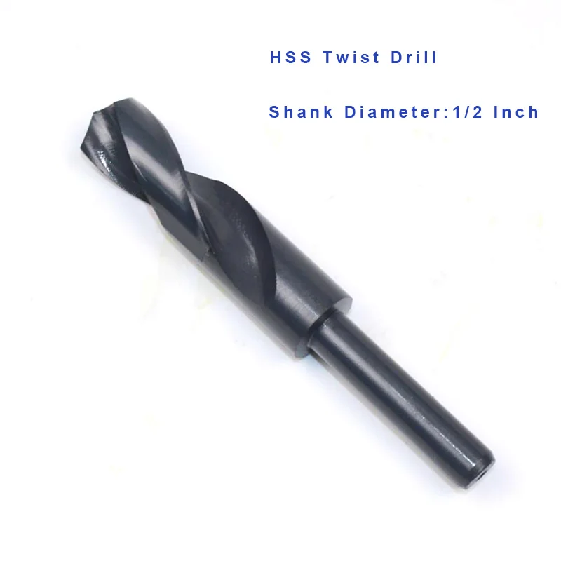uxcell 1//2inch Straight Shank 23mm Drilling Dia HSS Twist Drill Bit