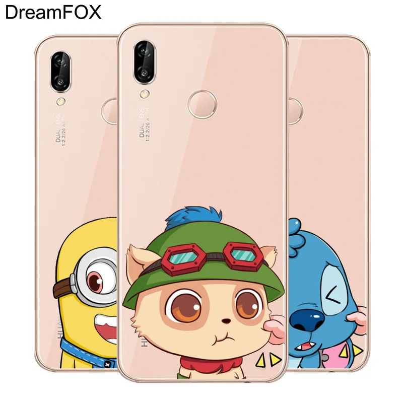 DREAMFOX L296 Cartoon Fashion Design Soft TPU Silicone Case Cover For Huawei Honor 6A 6C 7X 9 10 P20 P30 Lite Pro P Smart 2019 |