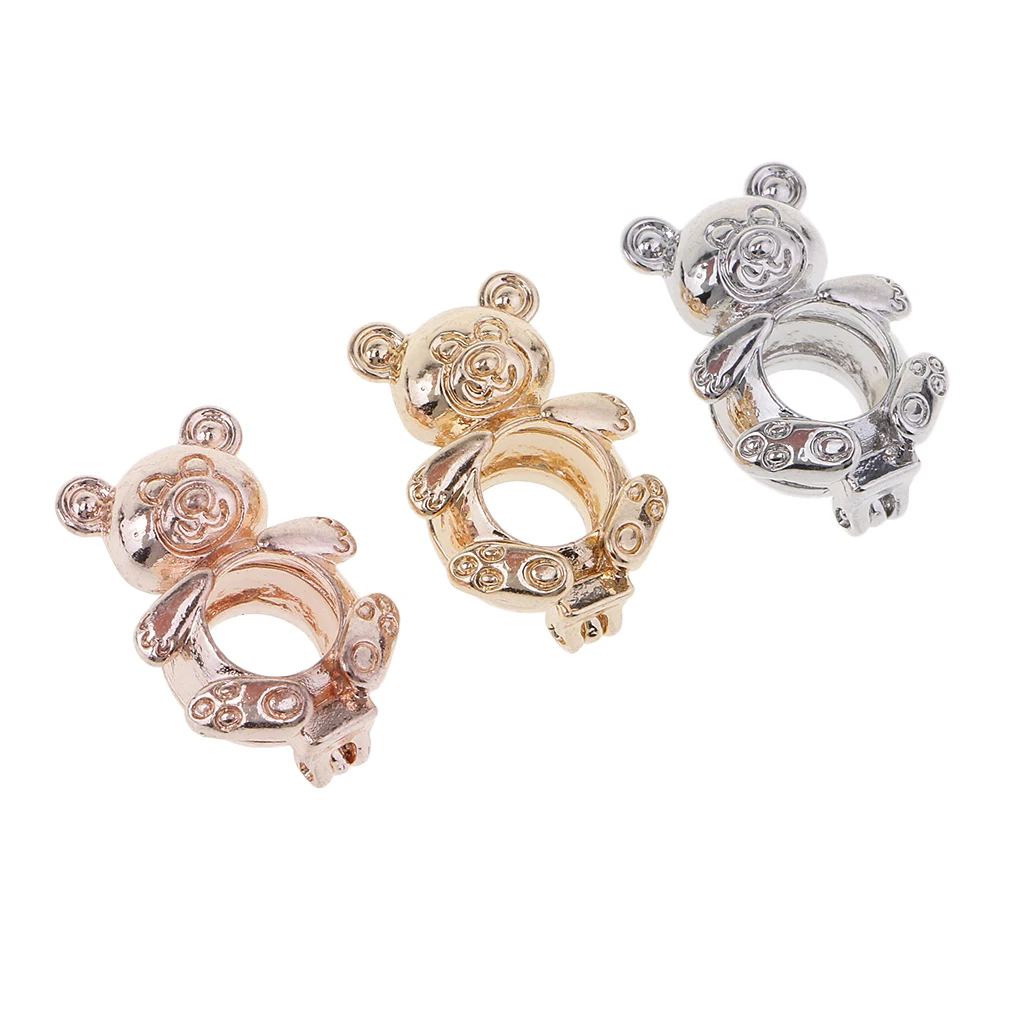 Phenovo 3 Pieces Beads Charms Locket Pendant Settings Blanks Base Jewelry Making Findings for DIY Necklace Accessories Making