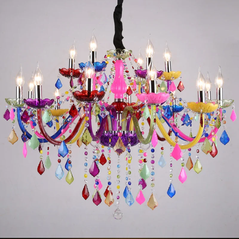 Led Crystal Chandelier Lighting Bohemia Colorful Led Crystal Chandelier Lighting Bohemia Colorful
