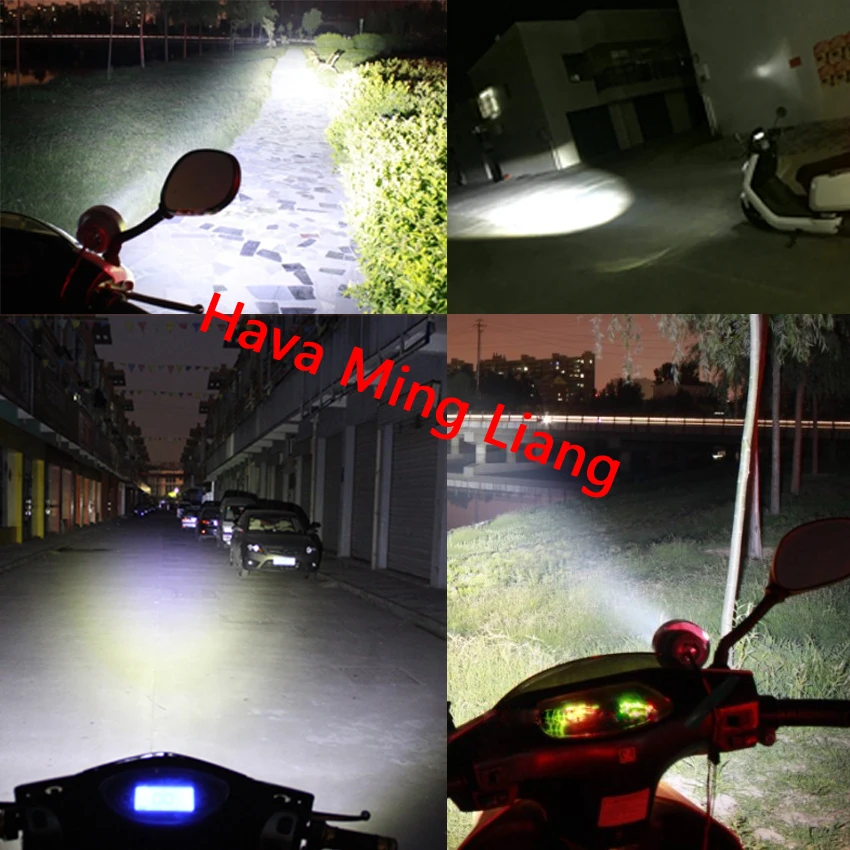 Супер яркая светодиодная электрическая фара светильник головной светильник s 12 в 48 в 60 в 72 в переоборудование мотоцикл с изгой Светильник лампы
