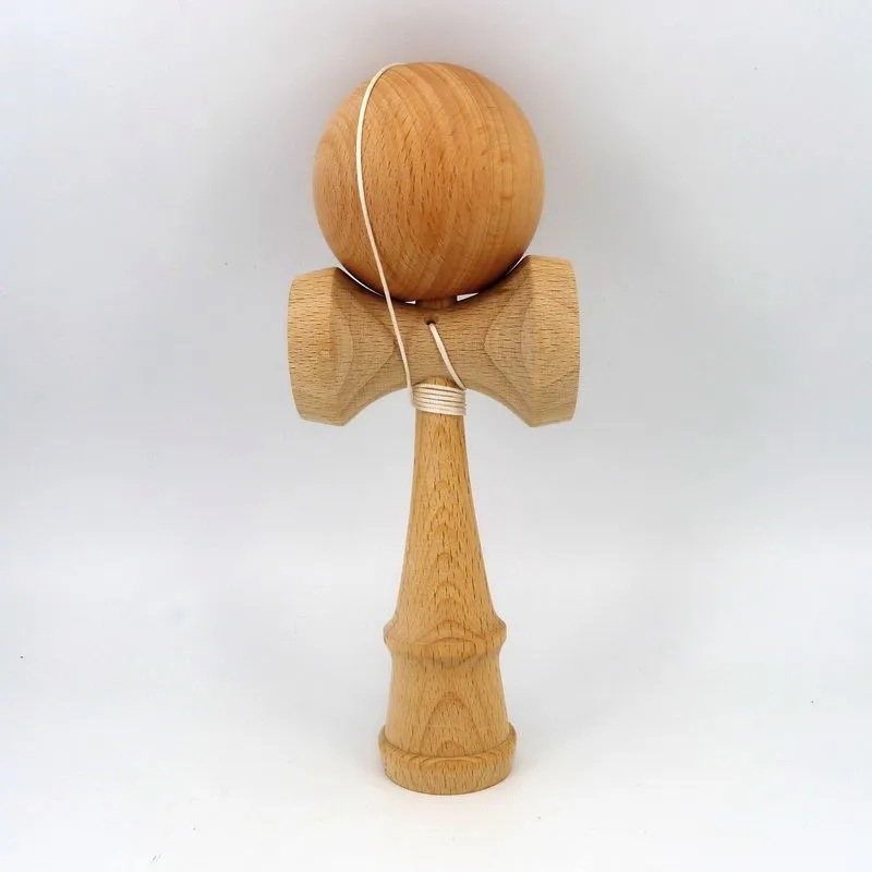 Натуральный Бук Kendama без заклепок$3,17 USD неокрашенный и простой Kendama 18 см бук kendama, разделяемая чашка и ручка