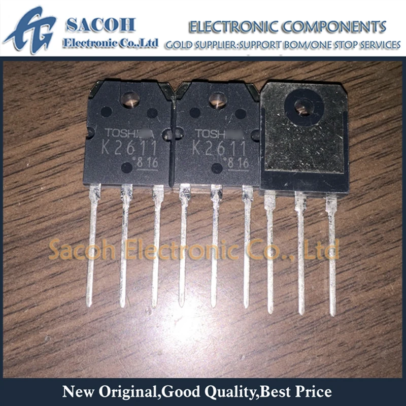 New Original 10PCS/Lot 2SK2611 K2611 2611 or 2SK2610 K2610 2610 TO-3P 9A 900V Power MOSFET Transistor digital audio cable