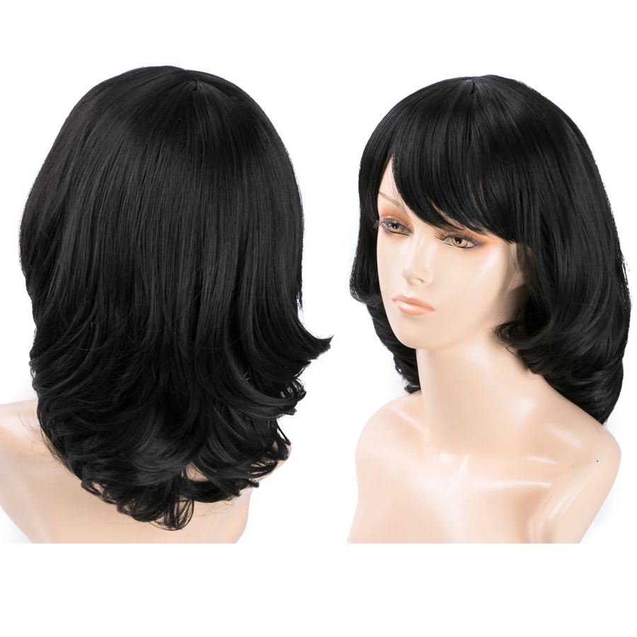 African American Short wave Wigs Cheap Synthetic Wigs For