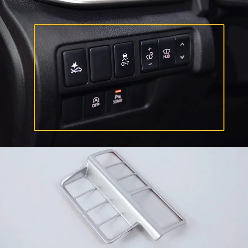 

Car Accessories Interior Decoration LHD ABS Head Lamp Adjustment Buttons Cover For Mitsubishi Eclipse Cross 2018 Car-styling