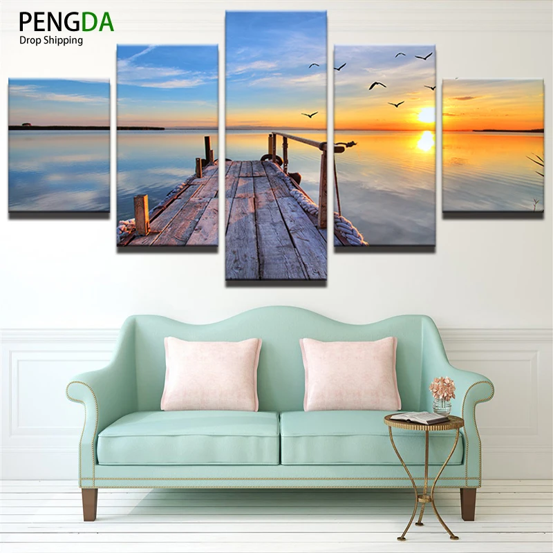 Wall Art Canvas Paintings Wall Decor Sea Wall Art Picture Artwork 5