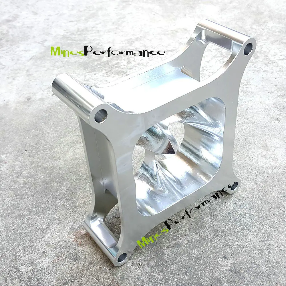 High-quality 2/" Silver HOLLEY 4150 ALLOY SUPER SUCKER CARB SPACER 6061 ALUMINIUM