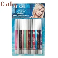 12pcs Cosmetics Makeup Waterproof Eye Liner Pen Eyeliner lapiz de ojos 17Apr28