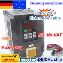 DE delivery free shipping NEW item 2.2KW Variable Frequency Drive VFD Inverter 3HP 220V