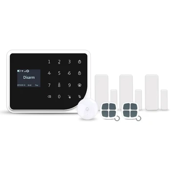 

433mhz home security alarm system high quality gsm wifi intruder alarm system work with wifi doorbell S5 gsm wifi alarm