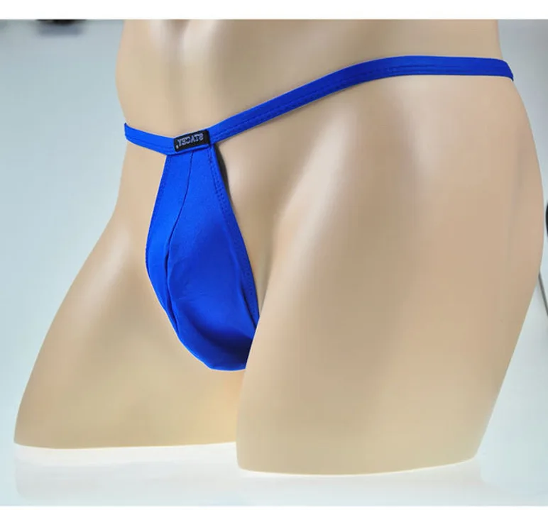 Сексуальные мужские стринги нижнее белье T Back C G String Thong прозрачный чехол для