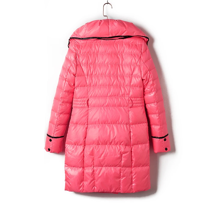 Women Bright Candy Colour Winter Coats Jackets Padded Warm Clothing For Young Women Long Jackets Adjustable Waist CH787 (3) - 
