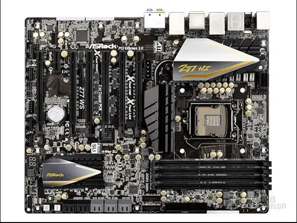Z77 WS 1155 pin Роскошная 7 карточная материнская плата поддержка I7 3770K| |