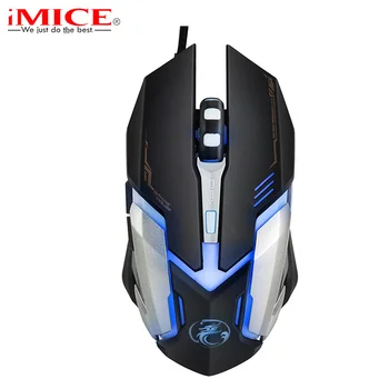 

Professional USB Wired Gaming Mouse LED Optical Computer Mouse Mice 6 Buttons 3200DPI Mouse Gamer For LOL Dota 2 CSGO