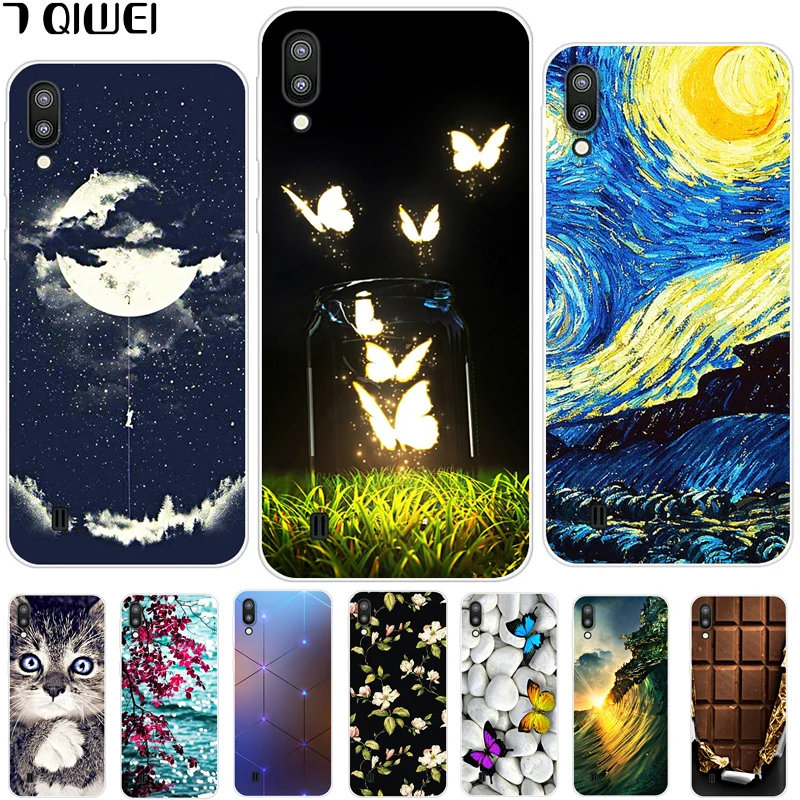 

6.22'' Para For Samsung Galaxy M10 Case Silicone Soft TPU Phone Case For Samsung Galaxy M10 Case M 10 Back Cover M105F Printing